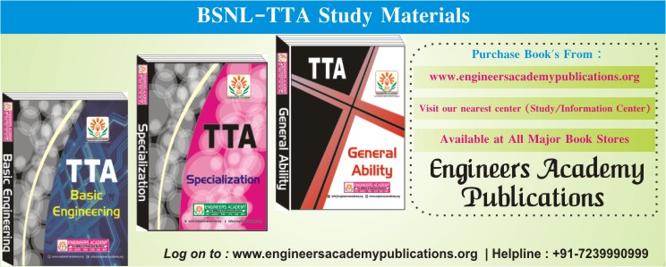 BSNL-TTA STUDY MATERIALS