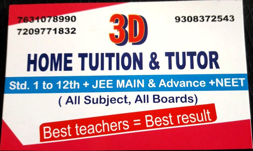 HOME TUTOR for JEE main & ADVANCED courses in Jamshedpu