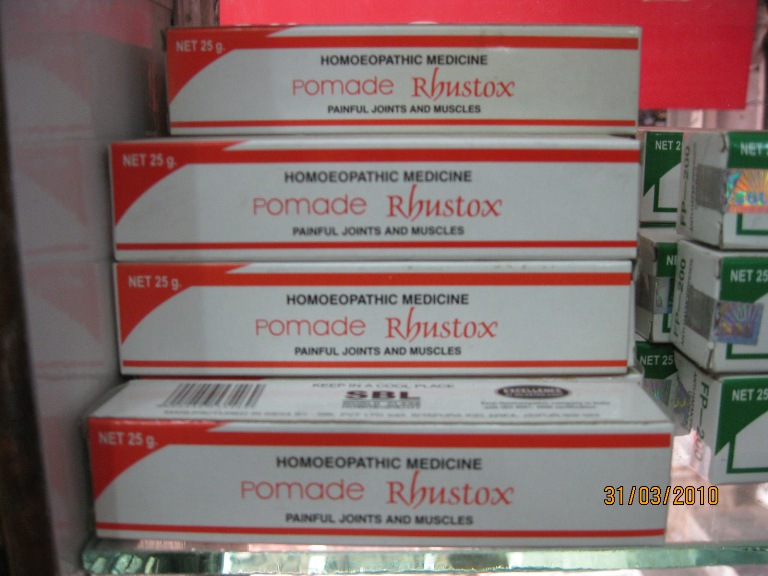 pomade rhustox painful joint muscle