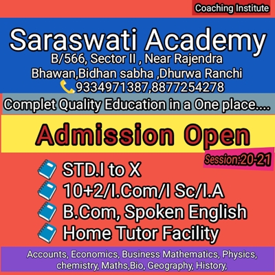 Saraswati academy in ranchi