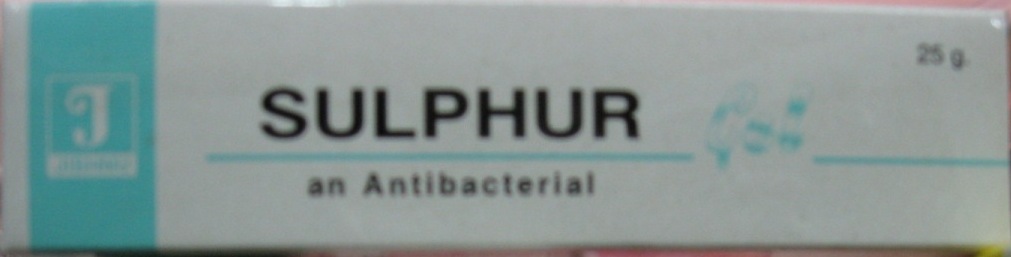 SULPHUR  (An Antibacterial)
