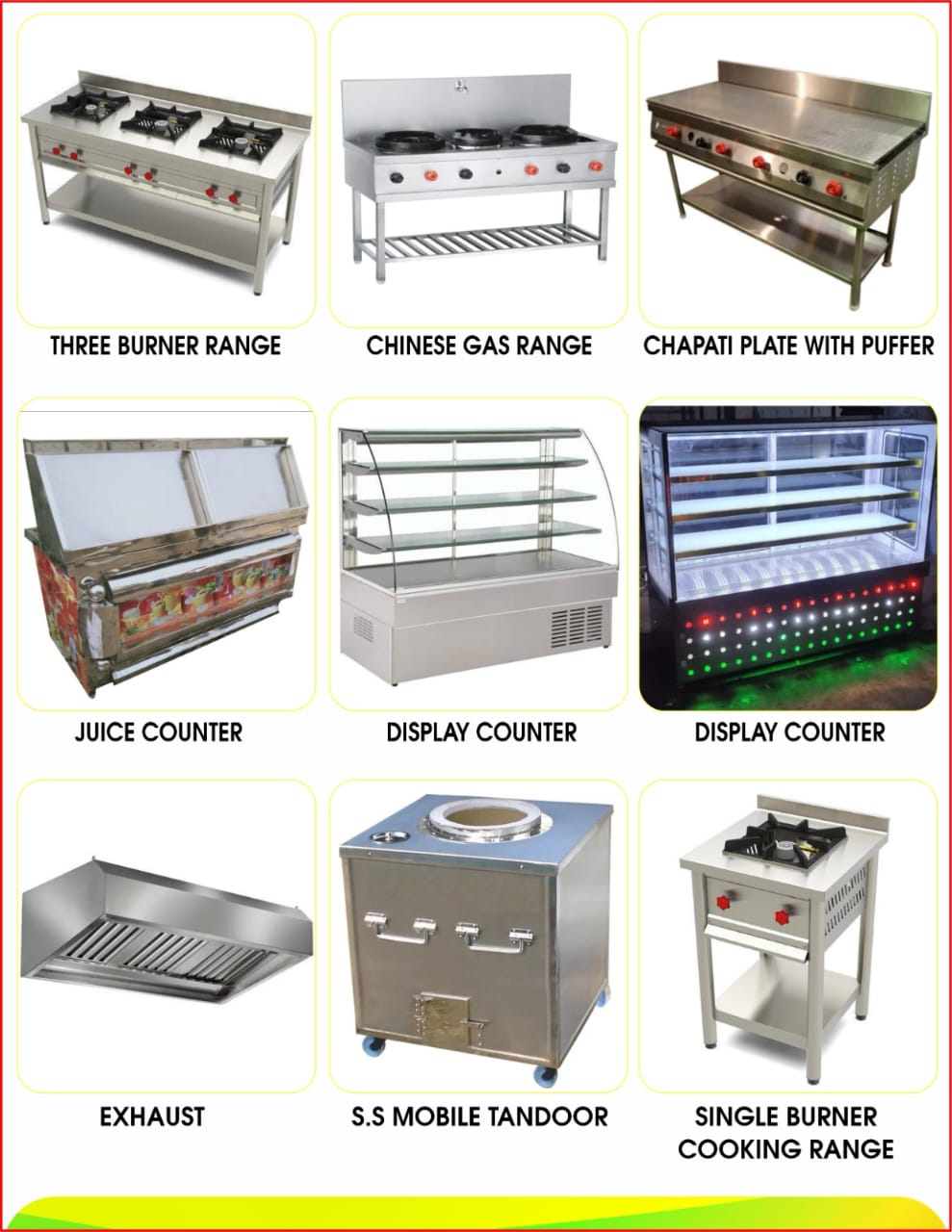 kitchen equipment supplier in Bistupur 9608389417