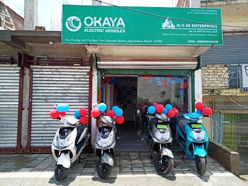 Okaya electric scooty shop near main road in ranchi